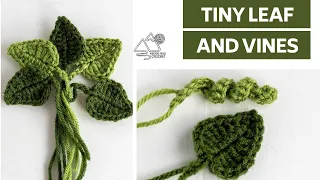 CROCHET: Mini Fall Leaf and Pumpkin Vines Quick Crochet Pattern by Winding Road Crochet