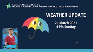 Public Weather Forecast Issued at 4:00 PM March 21, 2021