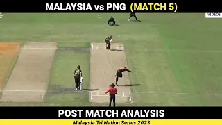 PNG vs Malaysia | Post Match Analysis | Malaysia Tri Nation Series 2023 | Match 5 | Daily Cricket