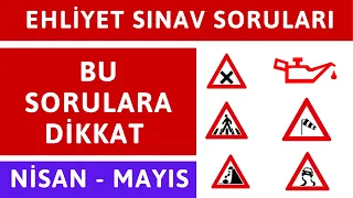 SAKIN KAÇIRMA - 2022 NİSAN ÇIKMIŞ EHLİYET SORULARI - MAYIS 2022 EHLİYET SINAV SORULARI