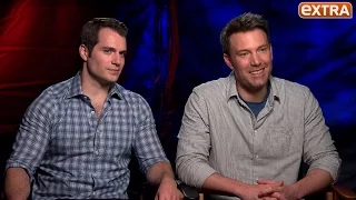 Ben Affleck & Henry Cavill on 'Batman v Superman,' Ben Reveals His Giant Tattoo Is Fake