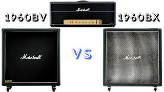 Marshall 1959HW Handwired JMP Plexi w/ 1960BV vs 1960BX Cabs