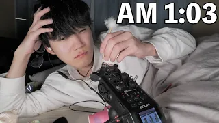 【ASMR】Limit... Ear Cleaning ASMR until I fall asleep at AM 1:03