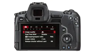 CANON EOS R: всё меню, Dual-Pixel RAW, M-fn, тач-слайдер, особенности видео, C-LOG.