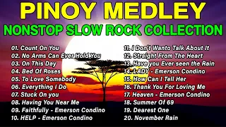 Nonstop Slow Rock Medley📀Mga Lumang Tugtugin🎧 Best Nonstop Pinoy Medley💽Emerson Condino Nonstop 2023