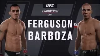 EA Sports UFC 2 - Tony Ferguson vs Edson Barboza | Gameplay (HD) [1080p60FPS]