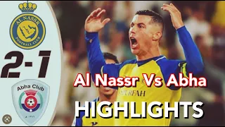 "Al Nassr vs Abha Highlights: Cristiano Ronaldo's Brilliant Free-Kick Goal and More" (18/03/2023) 4k