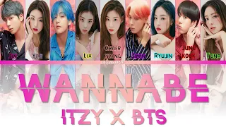 How would ITZY & BTS (Vocal Line) sing 'WANNABE' (by ITZY)(Han/Rom/Eng)|fanmade FANREQUEST unreal