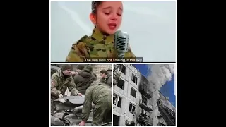 9 YEAR OLD UKRAINIAN 🇺🇦GIRL SINGS TO ASK FOR PEACE....