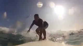 GoPro Hero - Surfing Waikiki Beach - Hawaii 2014 3/18 thru 3/23