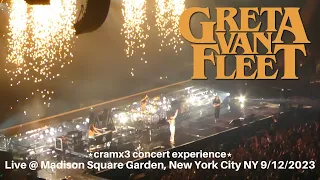 Greta Van Fleet LIVE @ Madison Square Garden New York City NY 9/12/2023 *cramx3 concert experience*