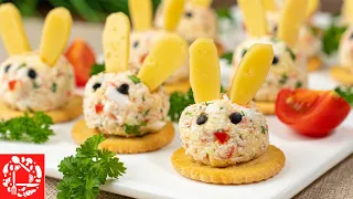 Unusual Appetizer Rabbits for the New Year 2023! The ingredients are all available!