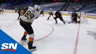 Alex Tuch Manages To Score From Wildly Tight Angle On Antti Raanta