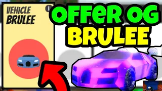 What Offers Do I Get For *OG* Brulee?!  | Roblox Jailbreak Trading Montage #3