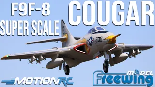 Freewing F9F-8 Cougar Super Scale 80mm EDF Flight  | Motion RC