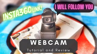 Unboxing, tutorial, and review of the Insta360 link 4K smart AI webcam. In depth instructions.