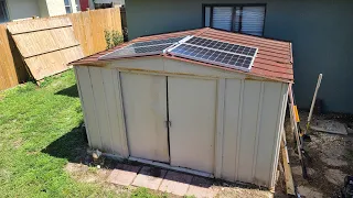 I solar powered my rusty shed and here's why.