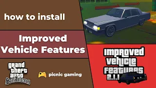 How to install Improved Vehicle Features Mod in GTA SA | ImVehFt Mod Gta San Andreas Easy Tutorial