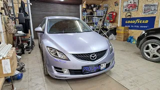 Mazda 6. Замена биксеноновых линз на BI-LED Aozoom A4+. Топовый свет в 22ом году.