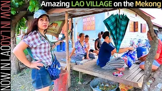 Traditional Lao Village on the Mekong | Now in Lao