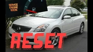 How to reset Service Engine soon Light on a 2007 Nissan Altima.....