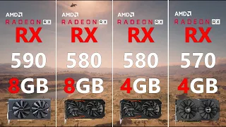 RX 590 vs RX 580 8GB vs RX 580 4GB vs RX 570 4GB Test in 7 Games