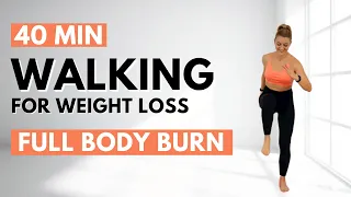 🔥40 MIN TABATA WALKING WORKOUT🔥STEADY STATE CARDIO for WEIGHT LOSS🔥ALL STANDING🔥KNEE FRIENDLY🔥