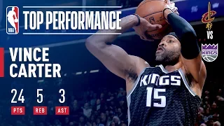 Vince Carter Scores 24 Pts (10-12 FG) in Win vs. Cavs | December 27, 2017