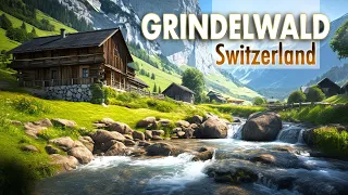 Experience Grindelwald Switzerland Walking Tour in 4k HDR | European Walking Tours | 2023