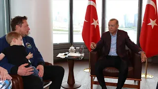 President Erdogan receives Elon Musk, founder of Tesla and SpaceX