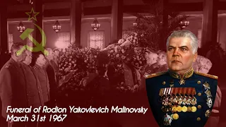 Soviet Anthem | Funeral of Rodion Yakovlevich Malinovsky On March 31st 1967