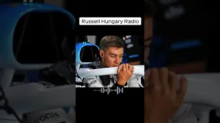 Russell Hungary Radio🎙️🇭🇺  #Formula1 #F1 #teamradio #George #Russell #HungaryGP #Williams #shorts