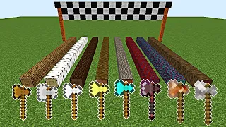 Which AXE is faster in Minecraft