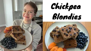 Chickpea Blondies (Gluten Free and Refined Sugar Free)