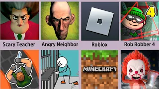 Scary Teacher,Angry Neighbor,Minecraft,Roblox,Assassin 2,Escape Prison,майнкрафт,мисс ти,роблокс