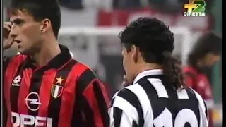 Milan - Juventus / Serie A 1994-1995 (Baggio, Vialli, Maldini, Baresi, Savicevic)