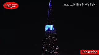 Dubai World's biggest Laser light show... Breaks Guinness World Record  on New Year 2018