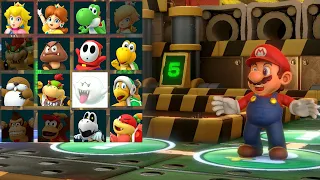 Super Mario Party - Mario, Luigi, Wario, Waluigi - King Bob-omb's Powderkeg Mine