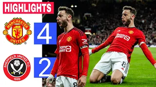 Manchester united v Sheffield united | Extended Highlights | Bruno fernandes and Maguire Goals 🔥🔥