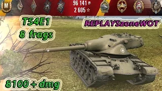 T 54 E1 Победа с 81хп  8100+dmg , 8 frags ,9 МЕДАЛЕЙ, 9.13   , World of Tanks ,Лайв Окс