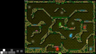 Fireboy and Watergirl 1 Level 23 any%/100% 1 player speedrun in 42 seconds