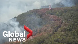 Canadian firefighter in Australia battling raging bushfires