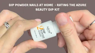 Dip powder nails at home | Trying the Azure Beauty dip kit from Amazon