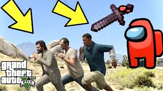 GTA V PC Among Us Kills Franklin Michael And Trevor (Editor Rockstar Movie Cinematic Short Film)