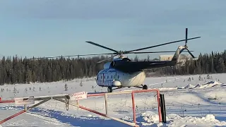 взлёт вертолёта "Ельцовка"