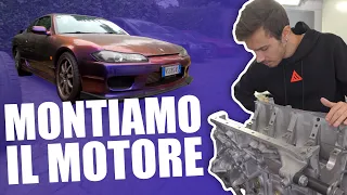 WE ASSEMBLE the ENGINE to the NISSAN SILVIA S15!