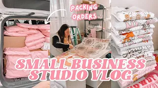 Day in the Life of a Small Business Owner, ASMR Packing Orders, Studio Vlog 044