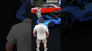 MICHAEL GIFTED LUXURY CAR TO FRANKLIN! #shorts #gta5 | TECHNO GAMERZ GTA 5