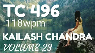 TC 496 || KAILASH CHANDRA || VOLUME 23 || 120 wpm || SHORTHAND DICTATION by SPARX STENOGRAPHER