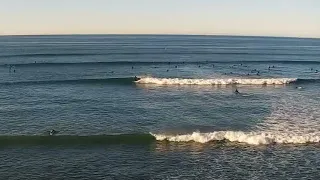 San Onofre surfer witness to “massive” Great White breaching in lineup! Caught by Surfline cam!